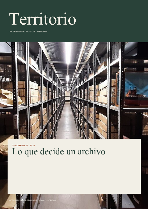 Portada Territorio n.º 20: Lo que decide un archivo