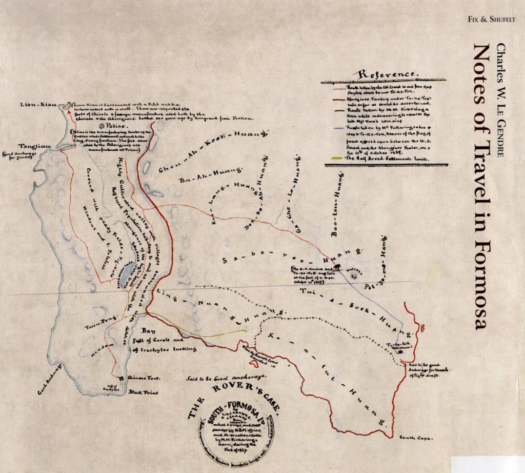 Mapa con notas de un recorrido